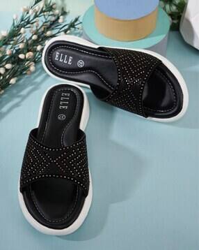 elle Women Embellished Slip-On Open-Toe Flip-Flops-picture-43