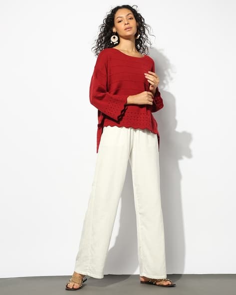 Buy Red Shirts, Tops Tunic for Women by Svrnaa by AZORTE Online