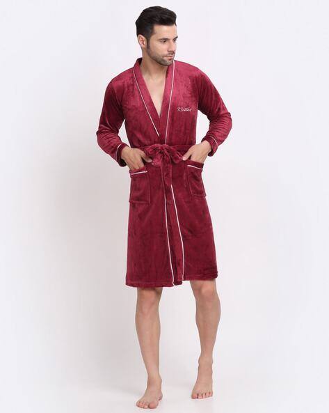 KLOTTHE Men Woolen Bath Robe