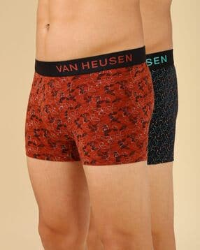 van heusen Men Printed Trunks with Brand Waistband-picture-30