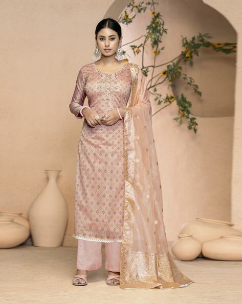 Women Embellished Unstitched Dress Material Price in India