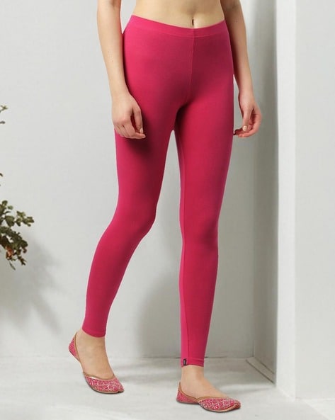 Buy Pink Leggings for Women by AVAASA MIX N MATCH Online Ajio