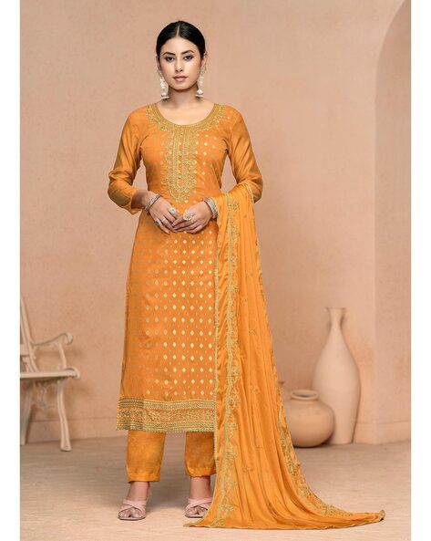 Women Embellished Straight Kurta Set Price in India