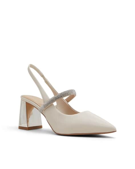 Women Pointed-Toe Heeled Slingback Shoes
