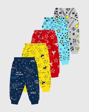 kuchipoo Boys Pack of 5 Printed Regular Fit Pyjamas-picture-31