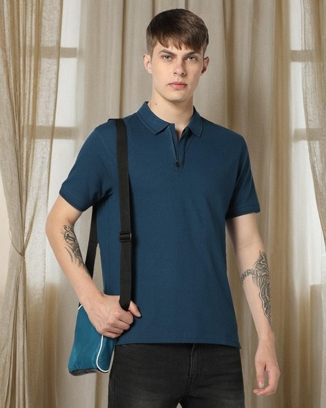 Men Regular Fit Cotton Polo T-Shirt