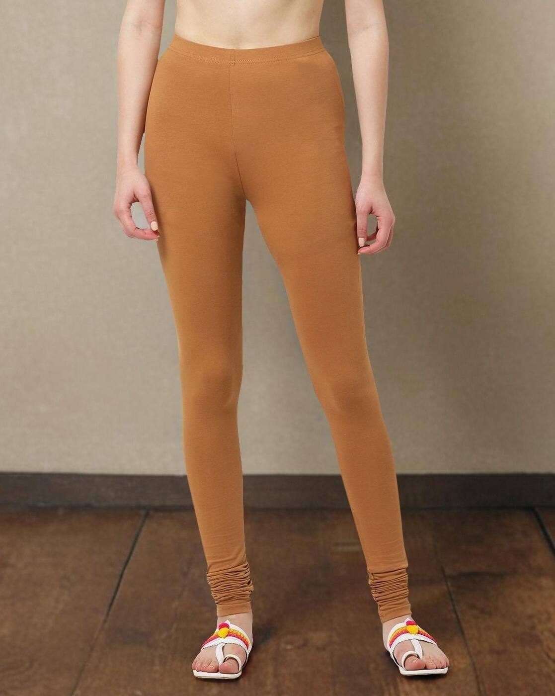 Buy AVAASA MIX N' MATCH Stretch Churidar Leggings Online | Ajio.com