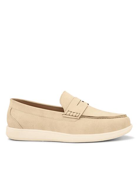 FENTACIA Men Round-Toe Slip-On Loafers