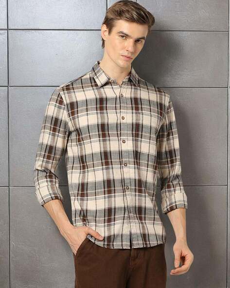 Men Checked Regular Fit Shirt