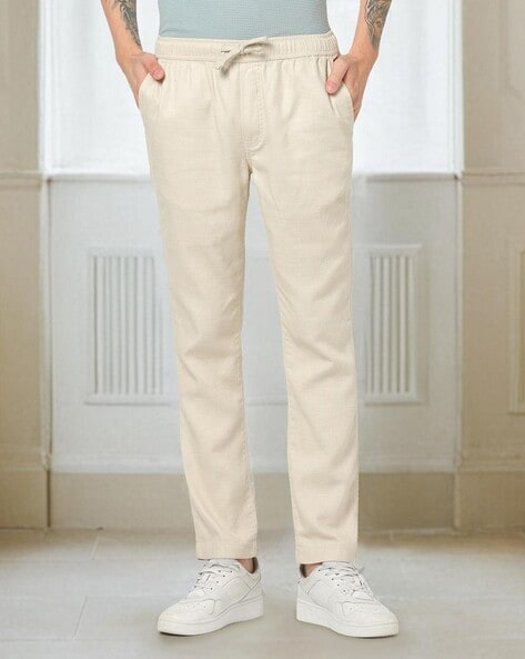 Men Patterned Straight Fit Chinos