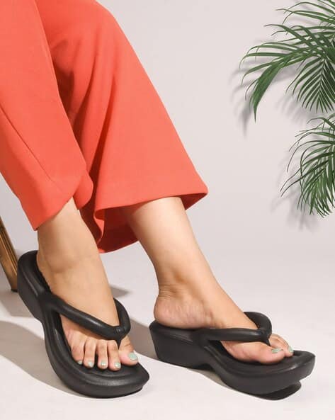 Buy Black Heeled Sandals for Women by Everqupid Online