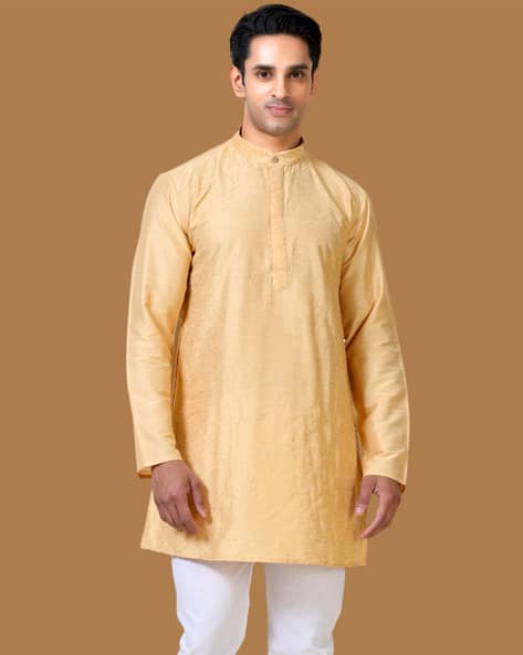 TATTVA Men Printed Slim Fit Short Kurta