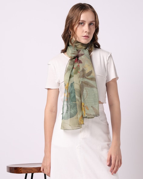 Women Floral Print Scarves Price in India