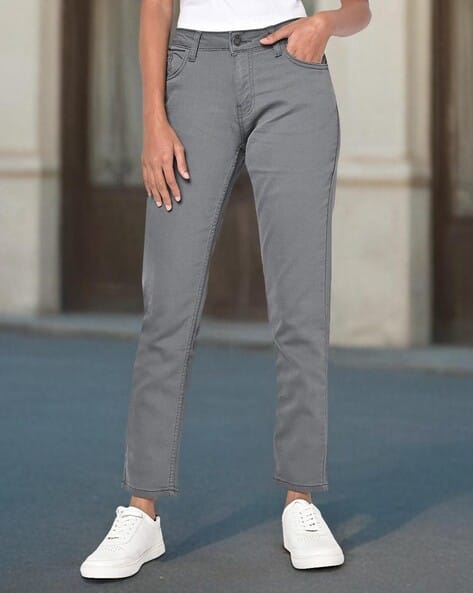 Buy Grey Jeans Jeggings for Women by DNMX Online