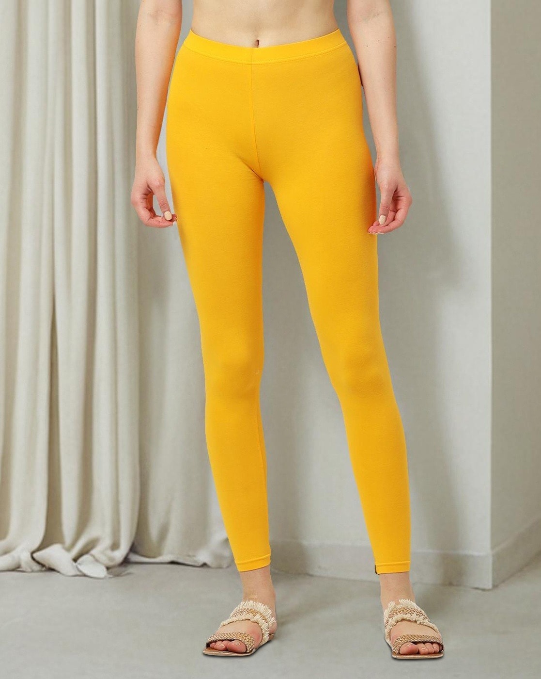 Buy Yellow Leggings for Women by AVAASA MIX N MATCH Online Ajio