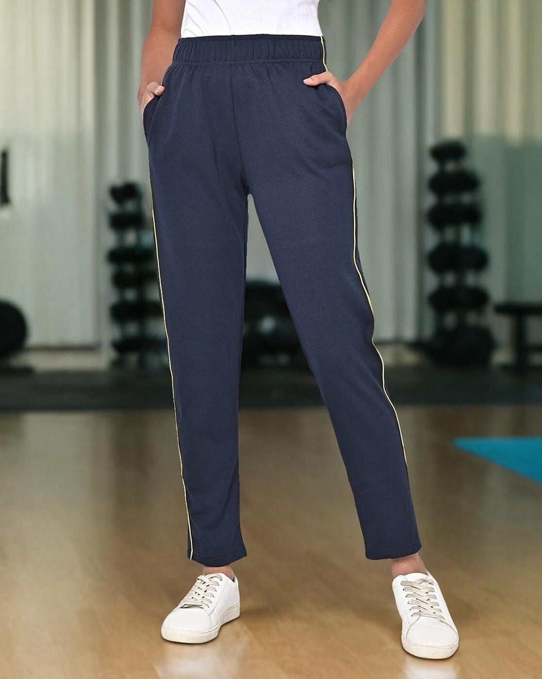 Teamspirit Women Straight Track Pants with Side Piping — image 1 of 5