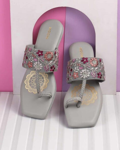 Open-Toe Slip-On Flat Sandals