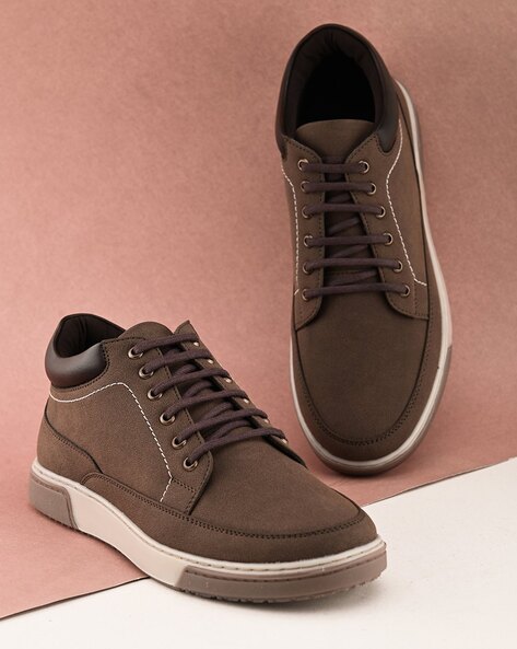 Brown casual shoes for fashion men