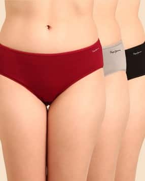 Women Pack of 3 Typographic Print Hipster Panties-image-27