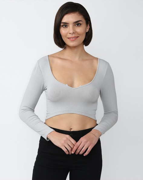 Buy Grey Tops for Women by Forever 21 Online Ajio