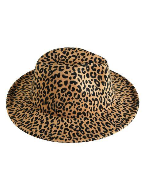 Men Animal Print Fedora Hat