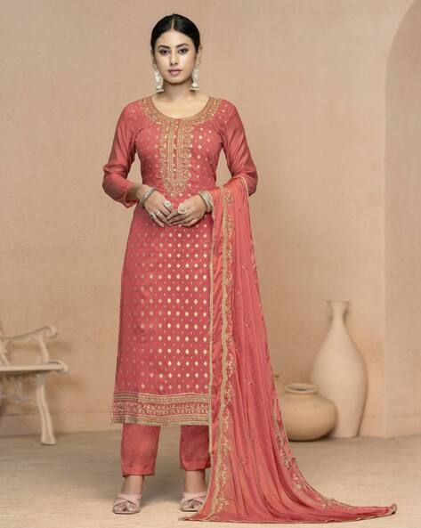 Women Embellished Unstitched Dress Material Price in India