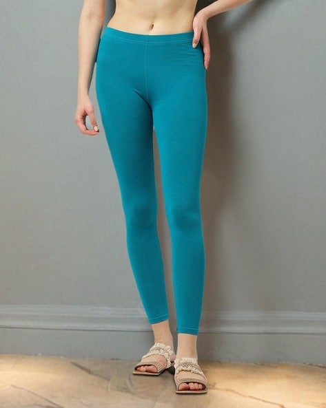 Buy Turquiose Blue Leggings for Women by AVAASA MIX N MATCH Online Ajio