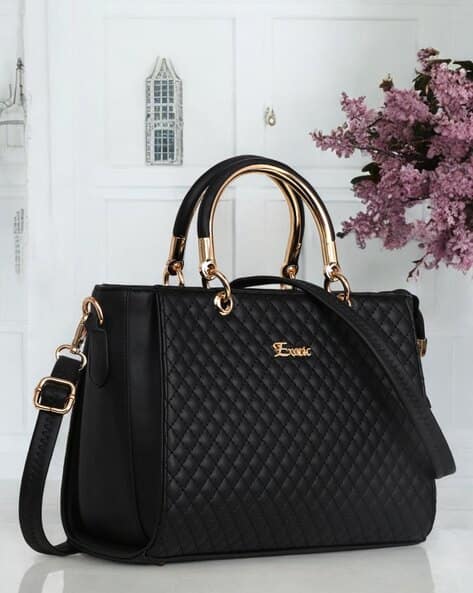 EXOTIC Women Quilted Sling Bag with Detachable Strap