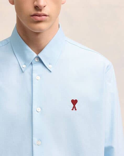 Buy Sky Blue Shirts for Men by Ami Paris Online | Ajio.com