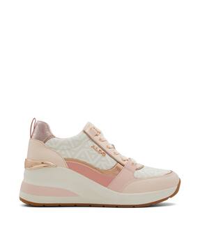 Women Colourblock Sneakers with Lace Fastening