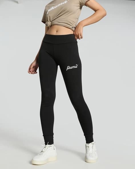 Puma Women Sports Leggings with Logo Print