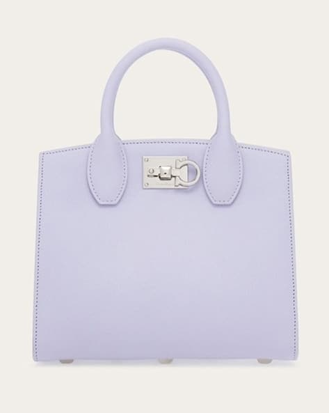 Buy Ferragamo Ferragamo Small Studio Box Bag Purple Color Women