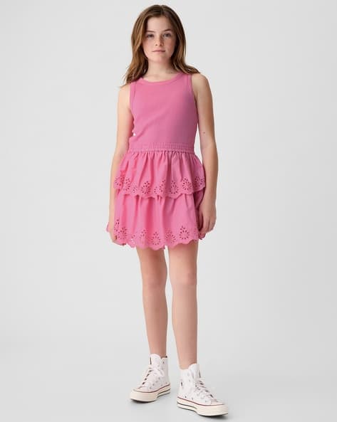 Buy Pink Dresses Frocks for Girls by Gap Kids Online - Main Image