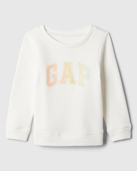 Gap Kids Logo Printed Crew-Neck Sweatshirt