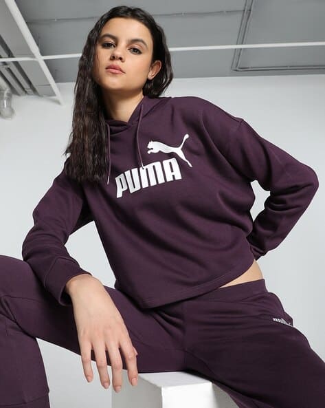 Puma Women Logo Print Relaxed Fit Hoodie