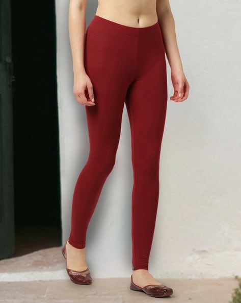 Buy Maroon Leggings for Women by AVAASA MIX N MATCH Online Ajio