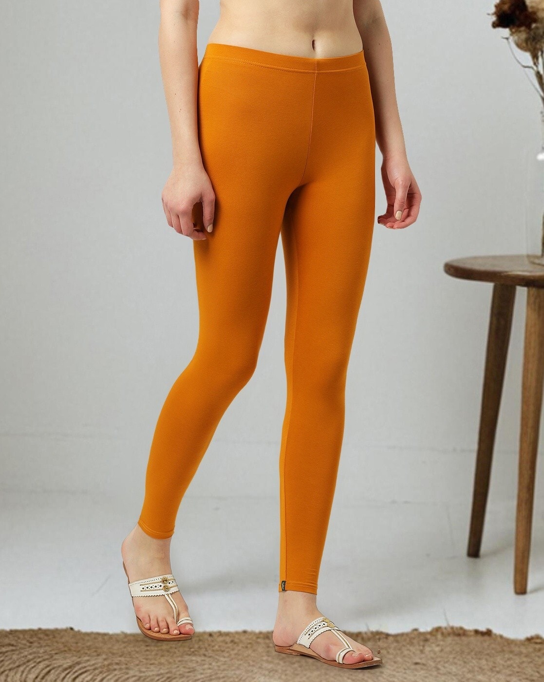 Buy Mustard Yellow Leggings for Women by AVAASA MIX N MATCH Online Ajio