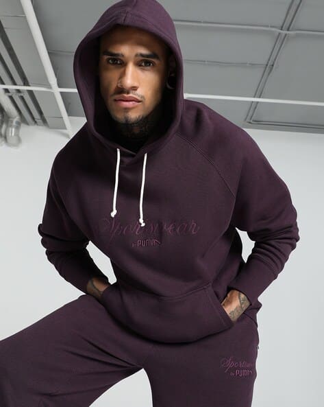 Puma Men Typographic Print Relaxed Fit Hoodie