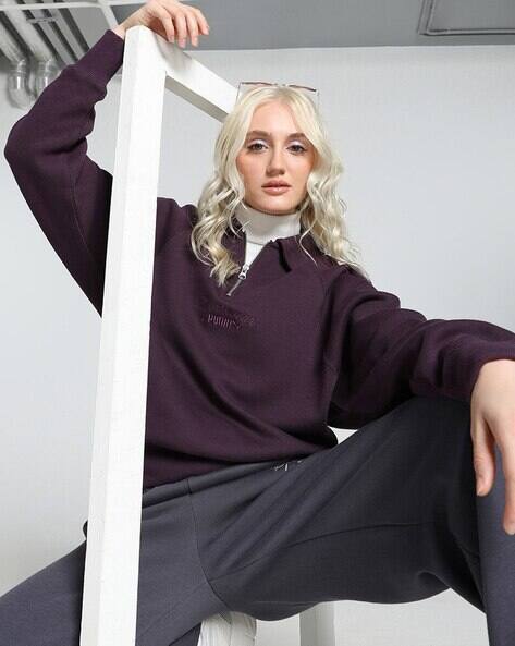 Puma Women Regular Fit Zip-Front Sweatshirt