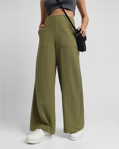 Buy Olive Trousers Pants for Women by Forever 21 Online Ajio