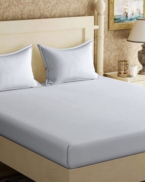 klotthe 300 TC Super King-Size Bedsheet with Pillow Covers-picture-49