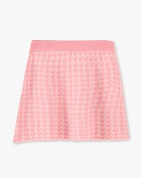 rio girls Girls Houndstooth Print A-Line Skirt-picture-46
