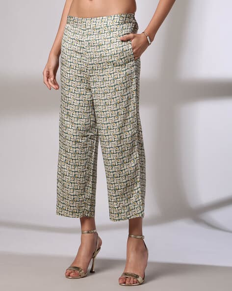 Women Floral Print Palazzos