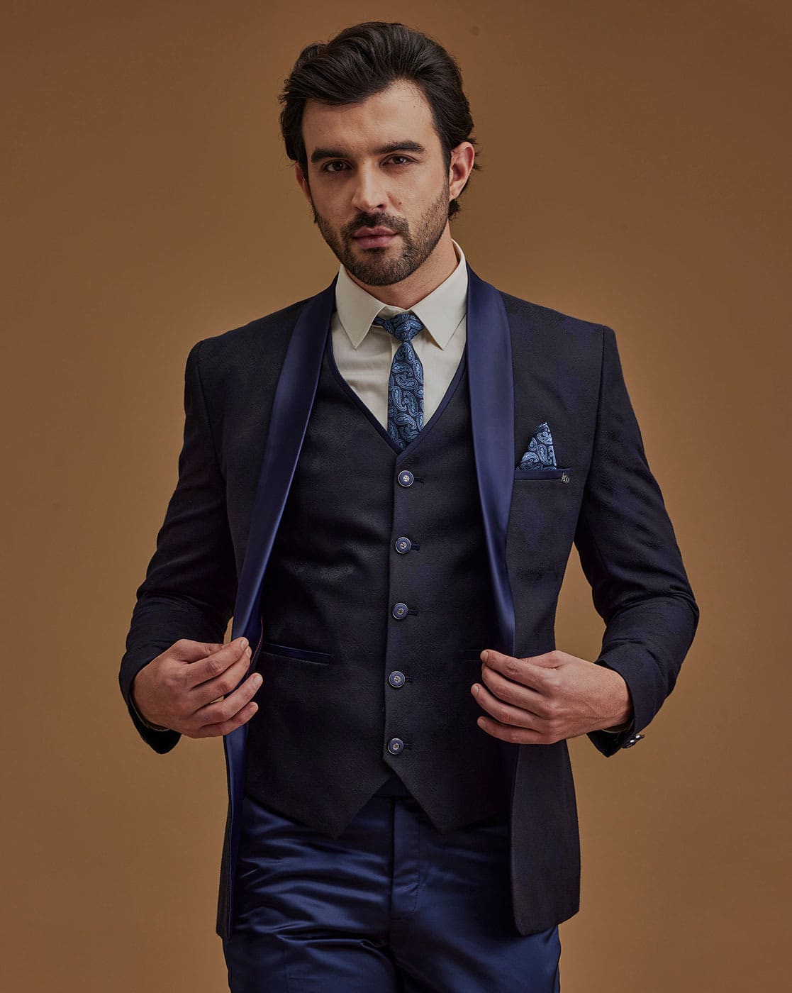 Buy Navy Suit Sets for Men by Neumen Online | Ajio.com 