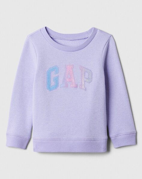 Gap Kids Logo Printed Crew-Neck Sweatshirt