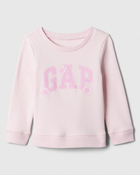 Gap Kids Logo Printed Crew-Neck Sweatshirt