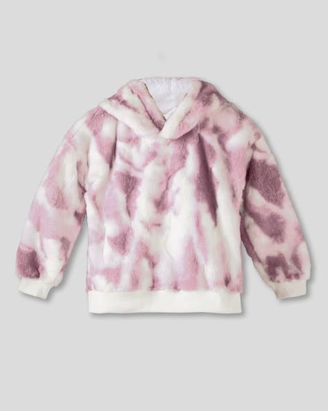 Buy Peach Sweatshirts Hoodie for Girls by Wotnot by AZORTE