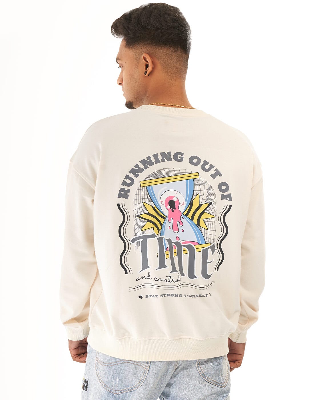 Buy ALLESKLEIDER Men Graphic Relaxed Fit Sweat Online | Ajio.com