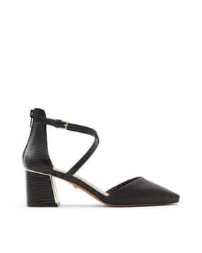 Women Pointed-Toe Heeled Shoes with Buckle Closure-image-29