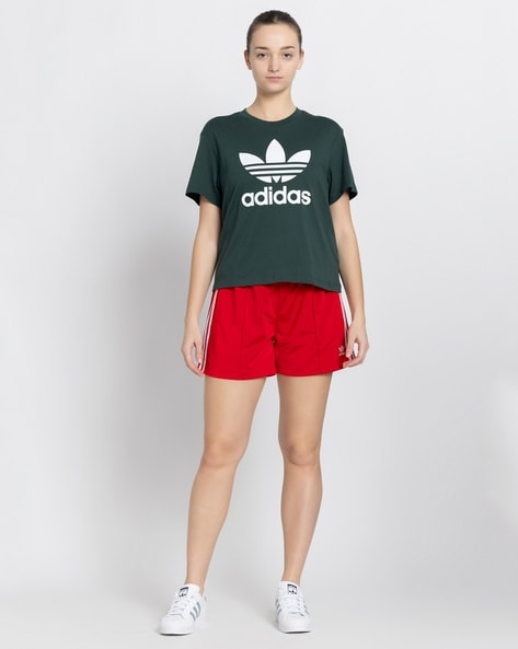 Buy Red Shorts for Women by Adidas Originals Online Ajio